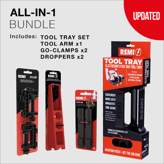 All-In-One Bundle. (Includes Tray set, Toolarm, Go-Clamps and extra droppers)