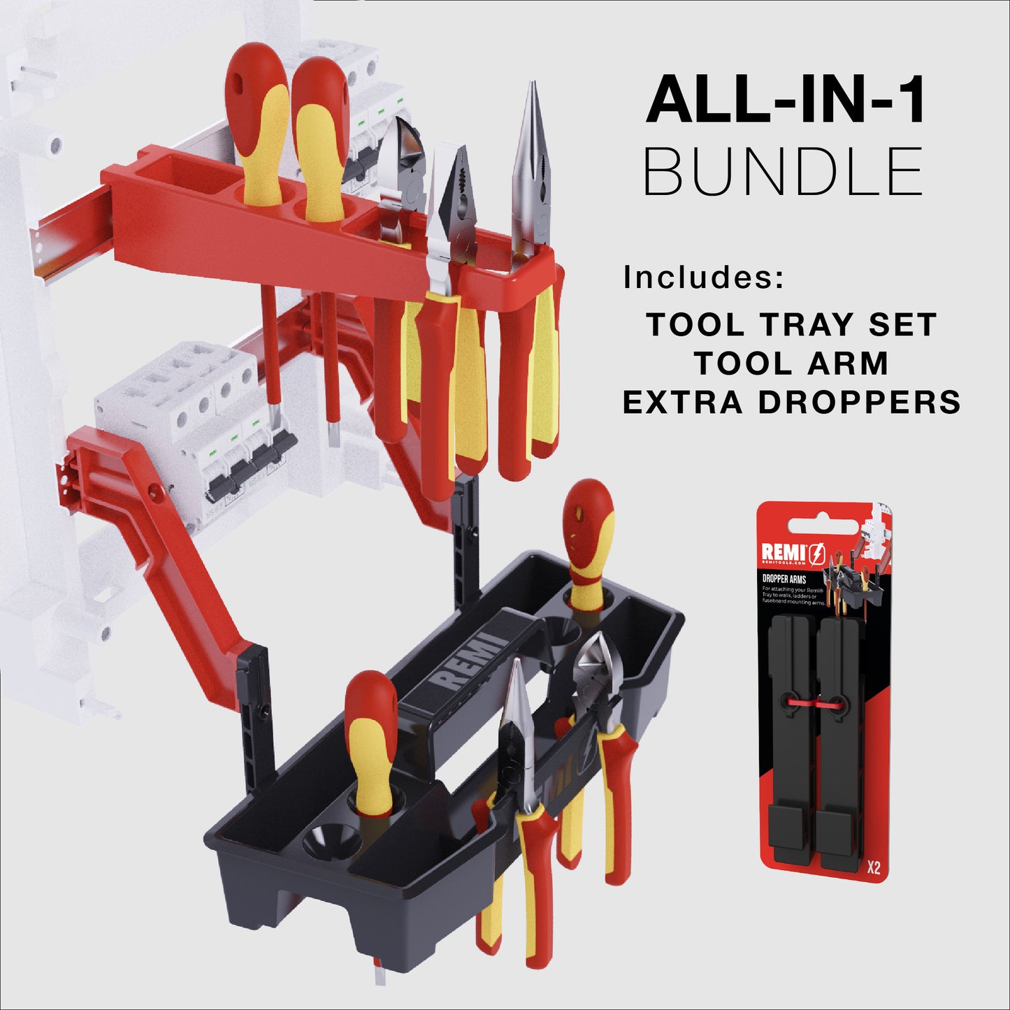 All-In-One Bundle. (Includes Tray set, Toolarm and extra droppers)